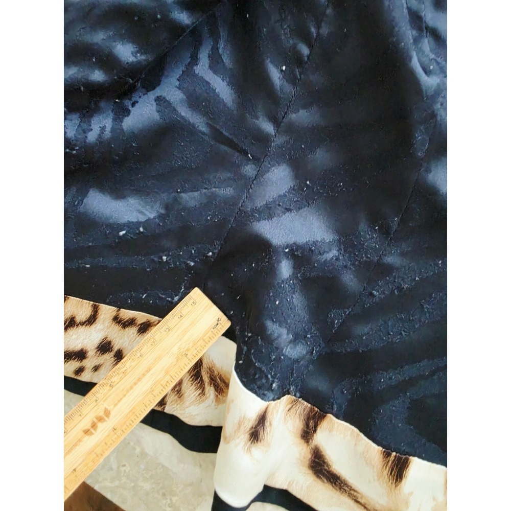 VTG Roberto Cavalli Navy Single Button Wool Blazer Leopard Trim Made in Italy 46 - Picture 6 of 16
